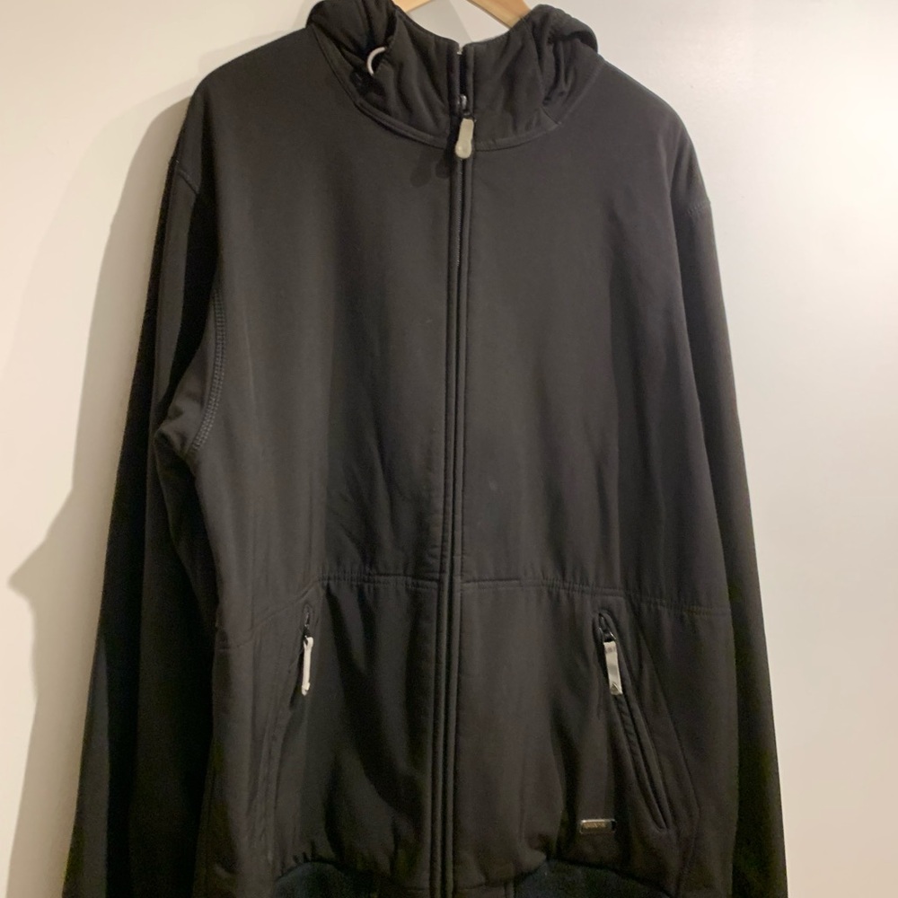 Men's Black Hooded Ripzone Trilogy Jacket